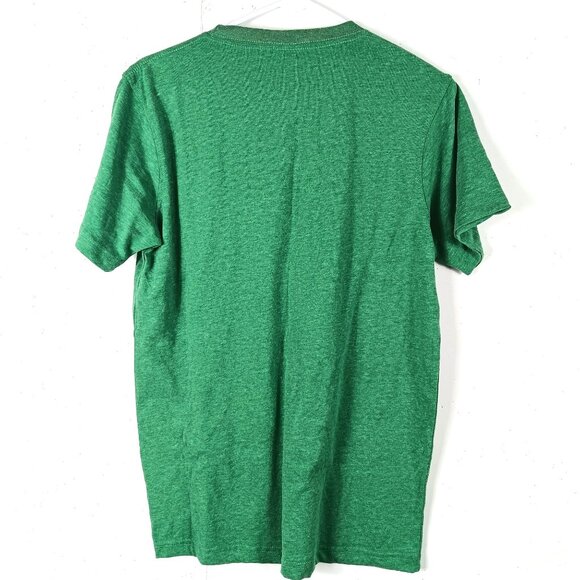 Red Stripe Jamaica Lager Beer T Shirt Mens Medium Green Short Sleeve Applique - Picture 2 of 5